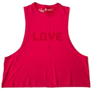 PINK Victoria’s Secret Hot Pink Muscle Tank